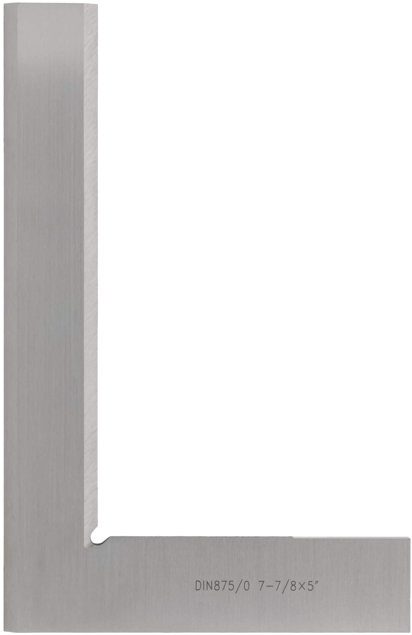 CME Steel Bevel Edge Square, 7 7/8" Blade Length × 5" Beam Length, DIN 875 Grade 0 Class
