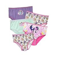 My Little Pony Girls Unicorns Knickers Pack of 5 - Multicoloured - Ages 3 to 4 Years