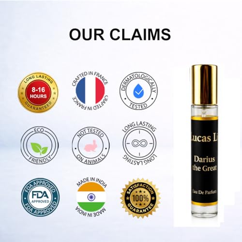 Image of Darius The Great Eau The Perfume For Man, 12-24 Hours Lasting, Calabrian Bergamot, pepper, Lavender, Patchouli, Ambroxan, Ceder