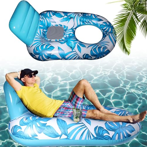 May Huang Amaca Gonfiabile Galleggiante, 4 in 1 Amaca di Acqua Materassino, Poltrona Galleggiante Portatile, Sedie a Sdraio per Spiaggia, Amaca Acquatica per Adulti per Feste di Nuoto