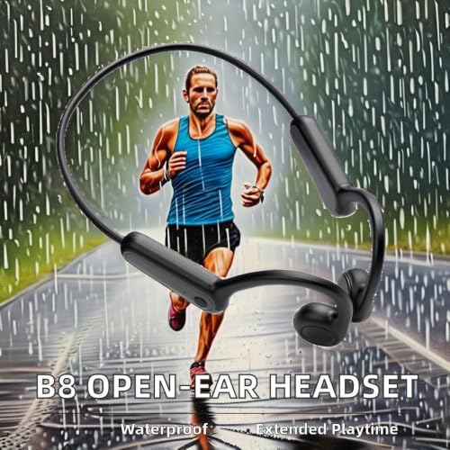 FYFIT Bone Conduction Headphones, Open Ear Wireless Bluetooth 5.4 Sports Headset with ENC Calling, IPX5 Waterproof, 25g Lightweight, Type-C Fast Charging for Running, Gym & Cycling - Image 6