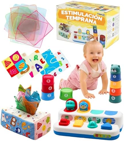 Juguetes Bebe 6-12 Meses Montessori para Estimulación Temprana | ...