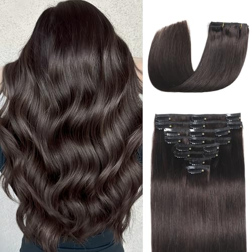 Clip in Hair Extensions Real Human Hair Clip in...