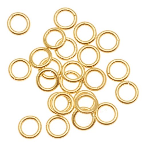 UnCommon Artistry® 14K Gold Filled Open Jump Rings 4mm Small 21 Gauge (25)