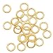 UnCommon Artistry 14K Gold Filled Open Jump Rings 4mm 21 Gauge (25)