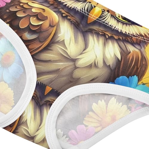 Toddler Underwear Floral 2t Cotton Panties Little Girl Pattern Undies Kids Briefs Owl Yellow Floral4