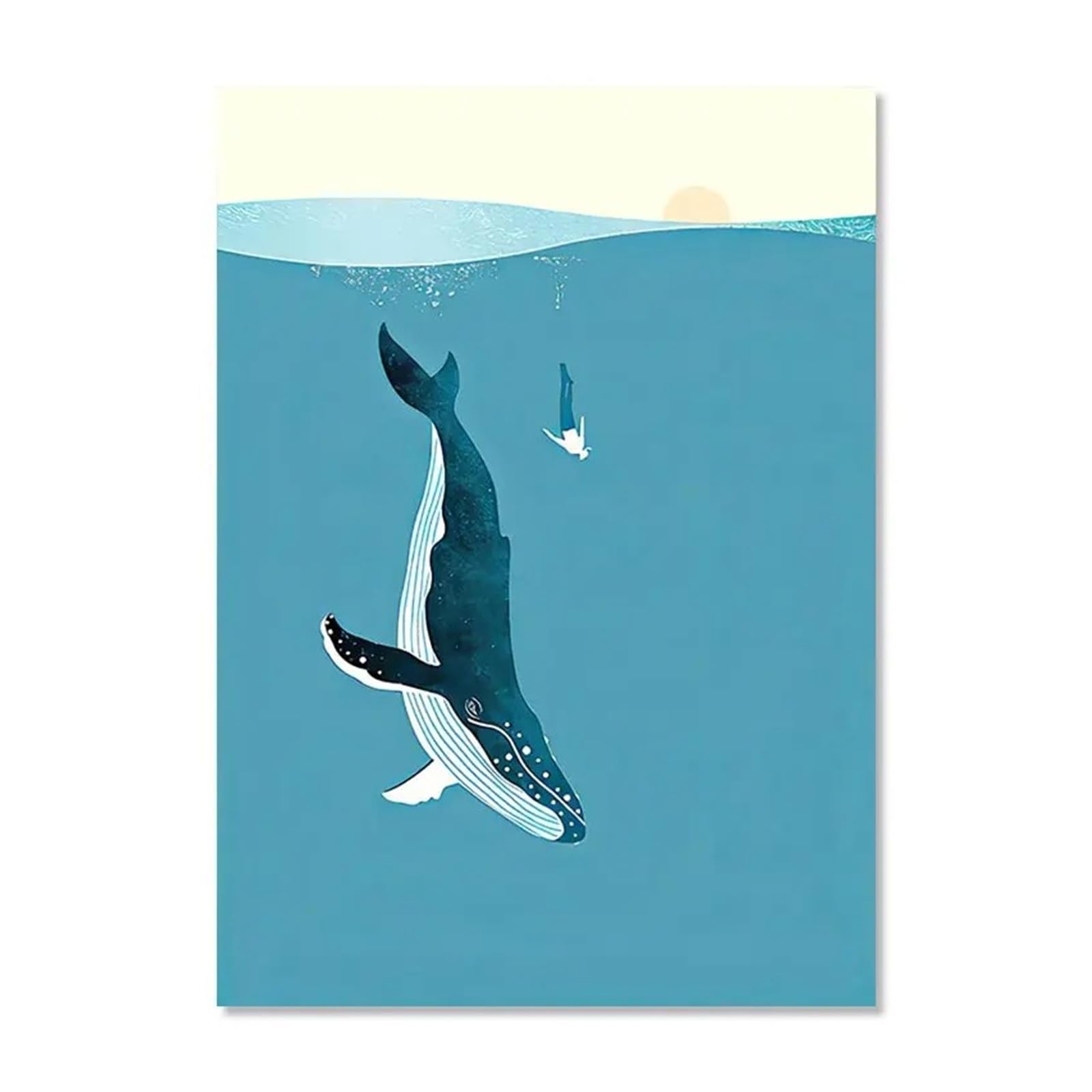 Peinture sur toile surf et océan pour déco salon moderne