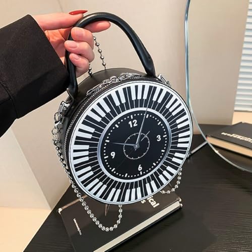 Sac horloge de piano noir grand format pour vos sorties urbaines