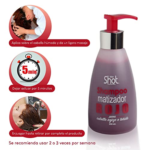 Coloración, Beauty cabello rojo carmin Marca Kolor Shot (3)