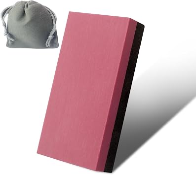 Small Sharpening Stone,2 in 1 Dual Sided 800#/3000# Combination Pocket-sized Whetstone,Coarse/Fine Polishing Boron Carbide and Red stone 1.97x0.98x0.39inch