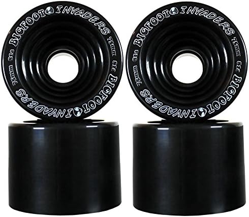 Bigfoot Longboard Wheels 75mm 81a Invaders Black Offset Downhill/Freeride
