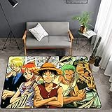 Joywaroom Anime ONE Piece Luffy 3D Print Area Rugs for Boys Girls Kids Baby Bedroom, Polyester Fiber...