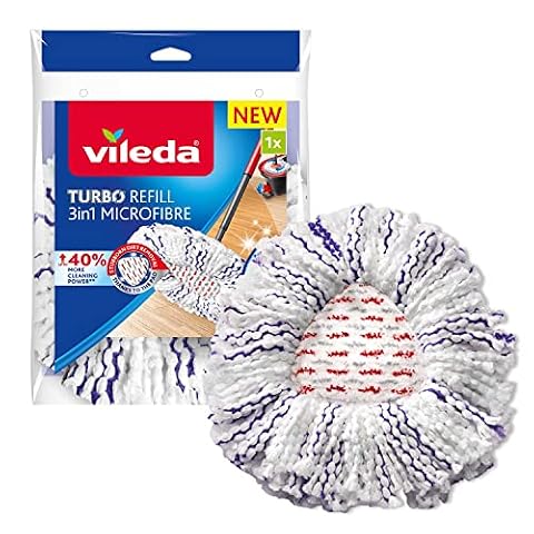Vileda Wkład do mopa obrotowego Turbo Turbo 3w1 Mikrofibra