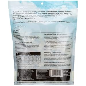 Tuckers uncooked frozen freeze dried uncooked canine meals hen  pumpkin components 14oz   cucciolini doodles