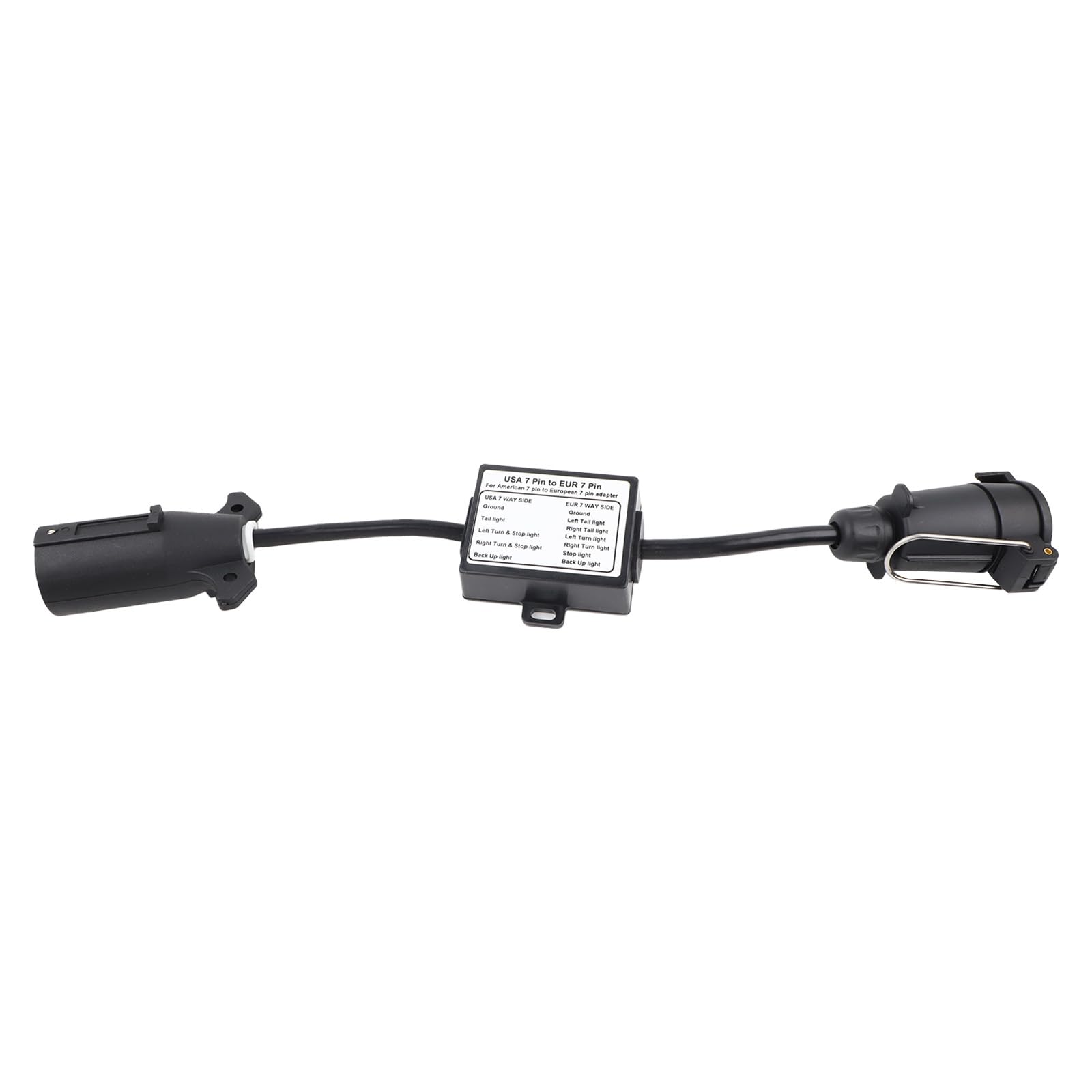 anhängeranschluss anhängerstecker kabelbaum 7-Polige Buchse (Us-Fahrzeug) Auf 7 Poligen Stecker (Eu-AnhÄNger) Adapter FÜR AnhÄNger-Beleuchtung
