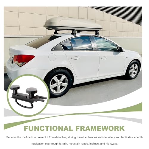 Fkewp 4PCS Roof Box U-Bolt Clamps, 82mm Internal Width Rooftop Cargo U-Bracket Clips with 8 Lock Nuts 2 Straps, Stainless Roof Carrier Rack Clamps Universal Car Mounting Accessory Kit by Fkewp - Image 6