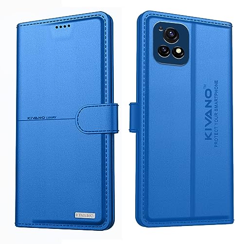 Image of KIVANO Compatible with Vivo Y72 5G Flip Cover | Leather Finish | Inside Pockets & Inbuilt Stand | Shockproof Wallet Style Magnetic Closure Back Cover Case
