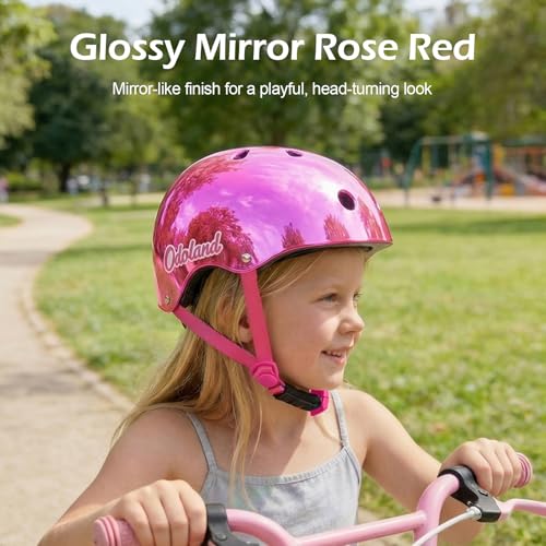 Image of Odoland Kids Bike Helmet for Boy Girl Age 3-8 for Cycling, Scooter, Skating