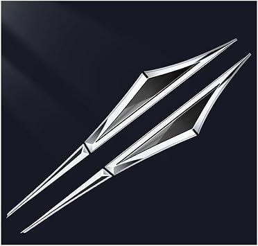 3D Metal Car Emblem Stickers for Renault Austral E-Tech Hybrid 2023, Doors Blade Fender Side Wing Decals, Emblems Badge Trim Accessories,B/SilverBlack