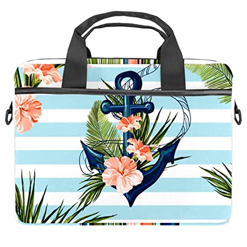 Housse PC 13.3 pouces à rayures florales pour le bureau et les cours