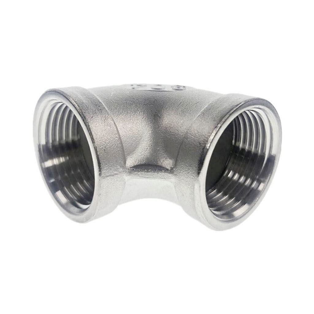 Thread Pipe Fittings, Stainless Steel SS304 Female Threaded 90 Degree Elbow Pipe Fitts, Multiple Sizes(DN32)