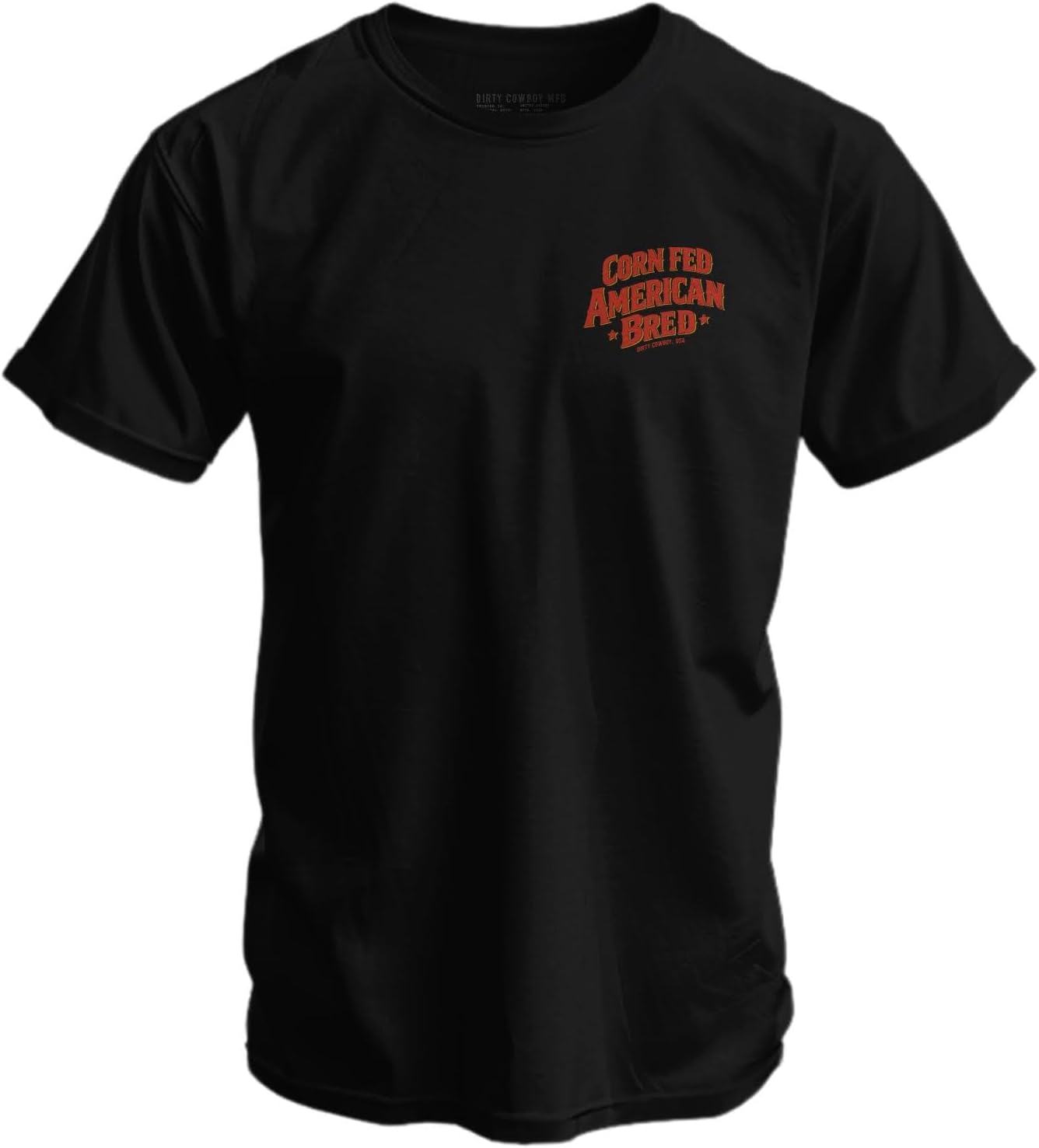 Combat Iron Men’s Graphic T-Shirt – Corn Fed, American Bred - Athletic Fit Everyday Tee