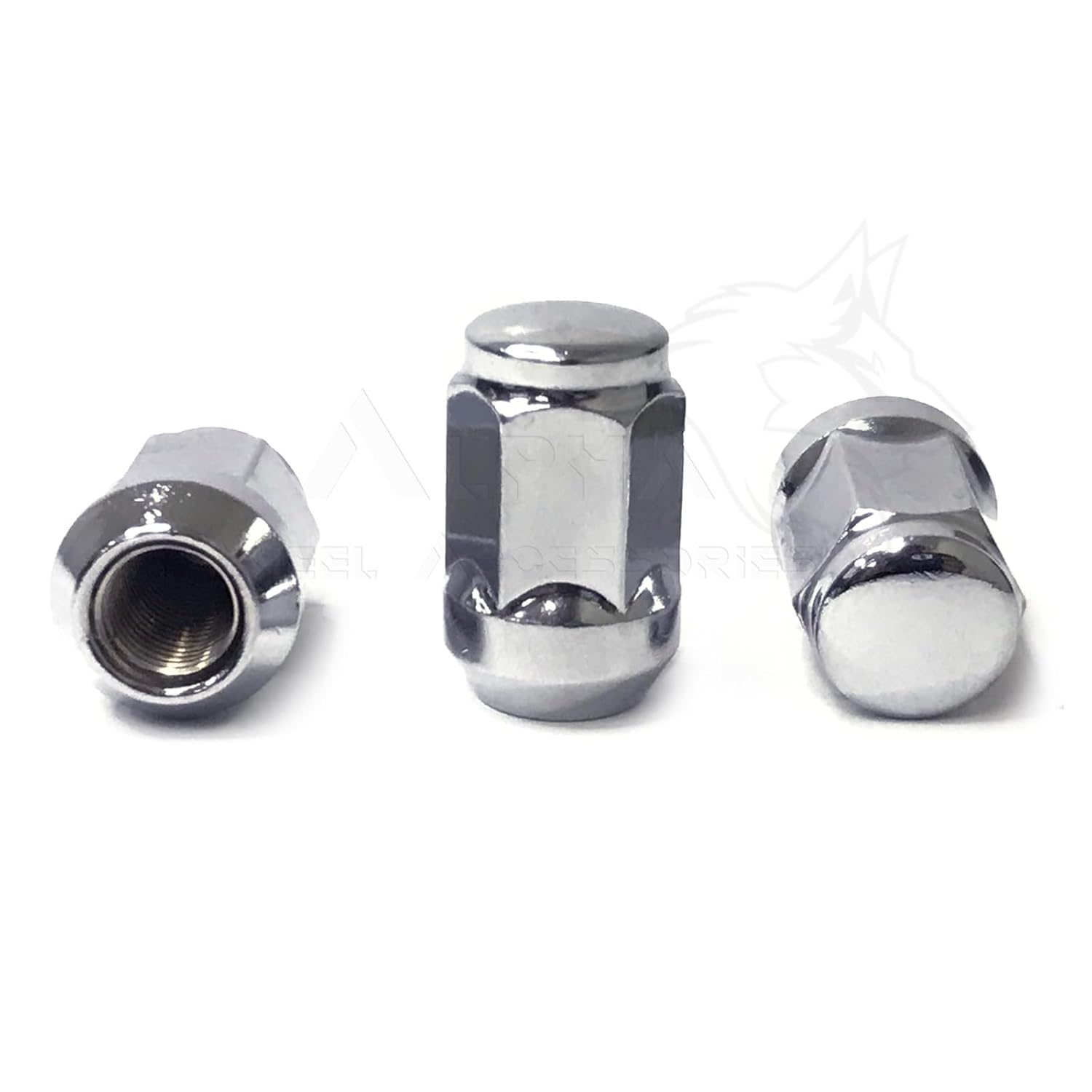 Generic 24Pc 7/16-20 Chrome Bulge Acorn Lug Nuts for Chevy GMC Blazer K10 K5 V1500 7/16