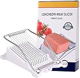 Luncheon Meat Slicer, Stainless Steel Wires, Boiled Egg Fruit Slicer Soft Food Cheese Sushi Cutter...