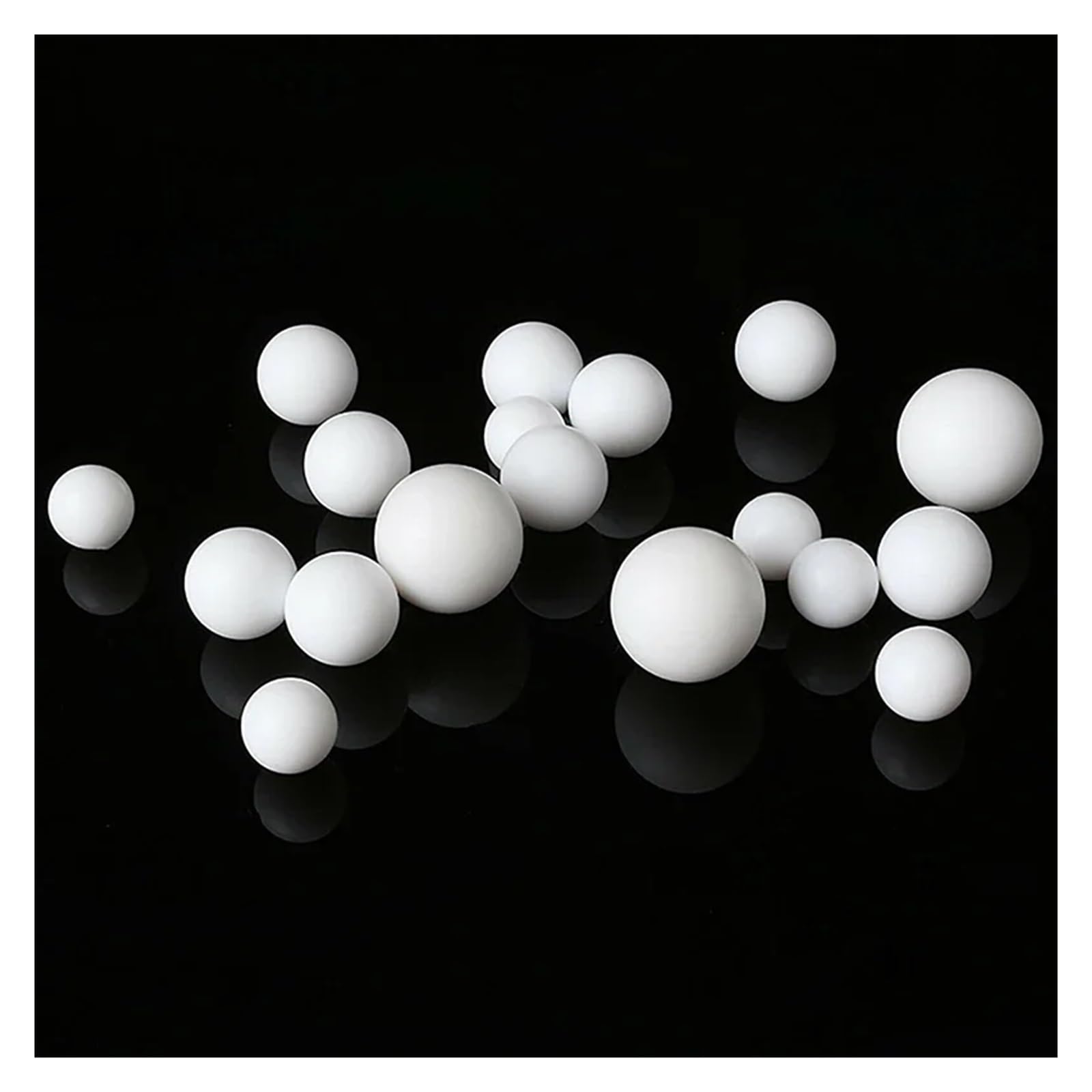 Xuro Billes en plastique solide Delrin polyoxyméthylène (POM) de 2 mm, 5 mm à 50 mm for roulements de précision(50pcs,16mm)