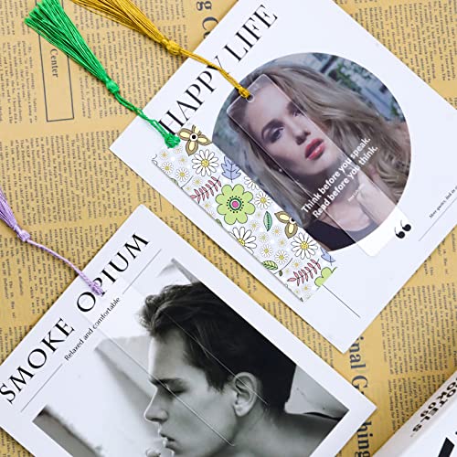 Bercoor 0335 50 Pack Blank Clear Acrylic Craft Bookmarks thumb #6