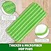 Reusable Microfiber Mop Pads Compatible with Swiffer Wet Jet Mops, Wet Jet Pads Refills for Swiffer Mop, 3 Pack Washable Mop Refill Pads for Floor Cleaning for Any Floor Types, Wet Dry Use