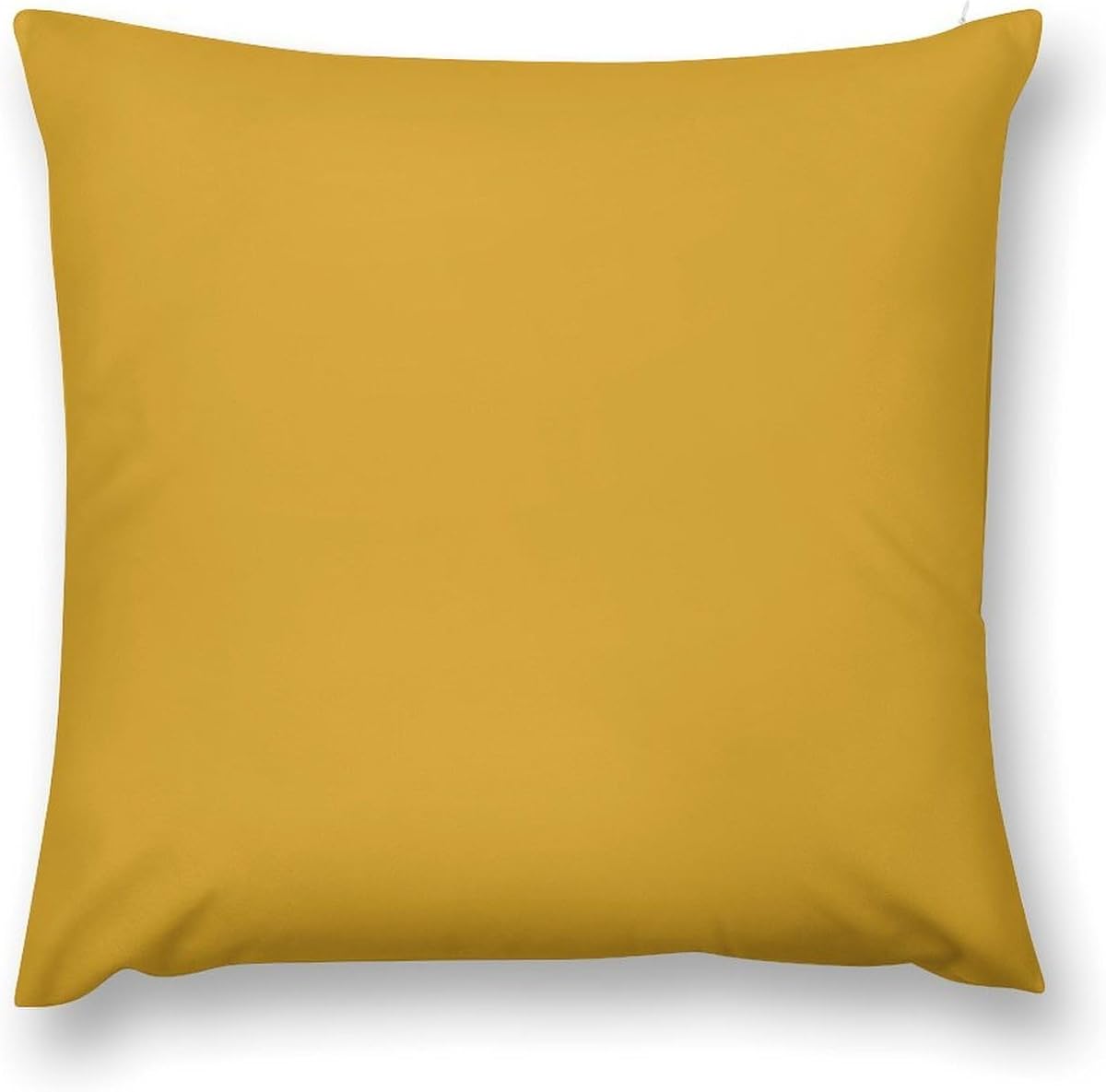 Natural Yellow Throw Pillow Covers 18 "x18 | Square decorative pillowcase with hidden zipper, super soft short plush wrinkle resistant cushion cover case for sofa bed car