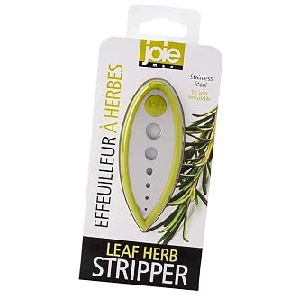 Joie Leaf Herb Stripper, Quickly Removes Leaves from Stems, Six Holes of Varying Sizes, Stainless Steel, Durable Tool, BPA-Free, Time-Saving Kitchen Gadget, Dishwasher Safe