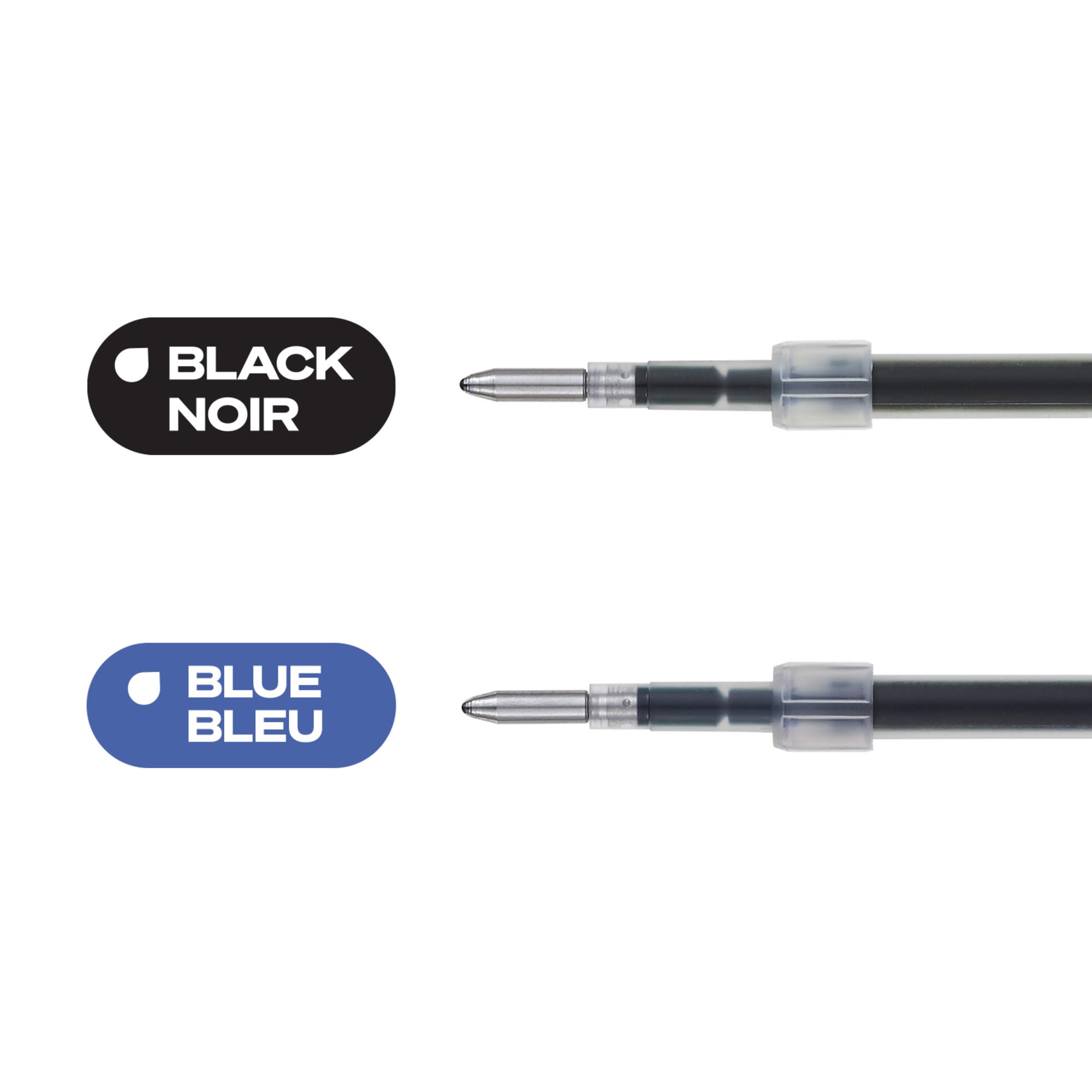 Uniball Jetstream RT Kugelschreiberminen, 1,0 mm mittlere Spitze, blaue Tinte, 6 Ersatzminen