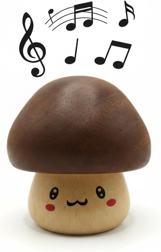 Somewhere Over The Rainbow Mechanism Music Box, Cute Wooden Mushroom Vintage Carved Musical Box Gift for Birthday Valentine’s Day Christmas Thanksgiving Day Somewhere Over The Rainbow Mechanism Music Box, Cute Wooden Mushroom Vintage Carved Musical Box Gift for Birthday Valentine’s Day Christmas Thanksgiving Day