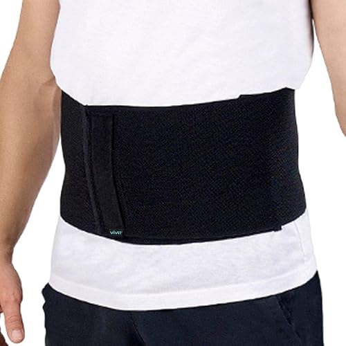 Vive Umbilical Hernia Belt for Men and Women - Abdominal Binder w/Compression Pads for Post Surgery Support - Postpartum Belly Band for Diastasis Recti, Navel, Ventral, Hiatal, Stomach Hernia