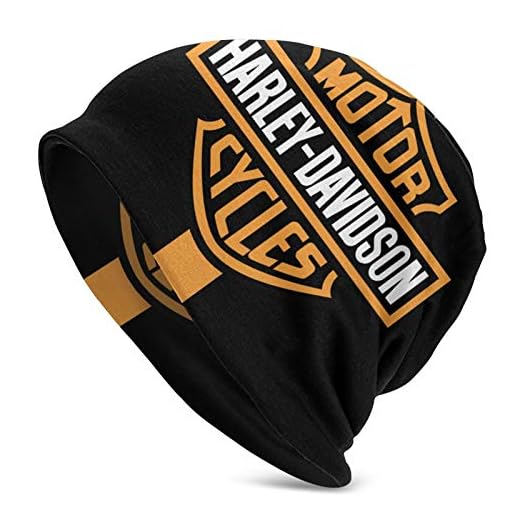 Harley Davidson vuxen herr stickad mössa mössa hatt unisex keps, balaklava, halv balaclava