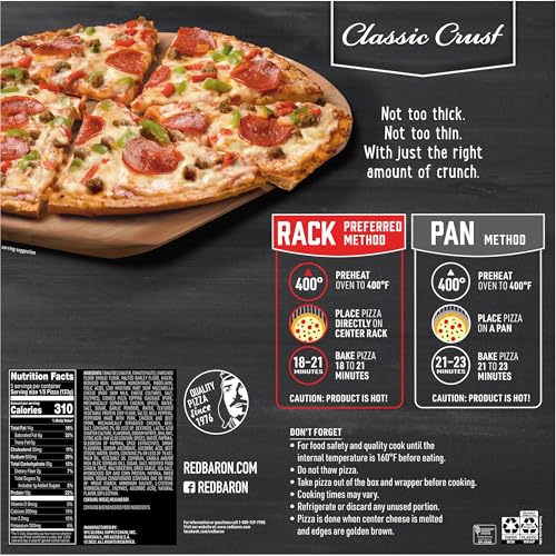 Red Baron, Classic Supreme Pizza, 23.45 oz (Frozen)