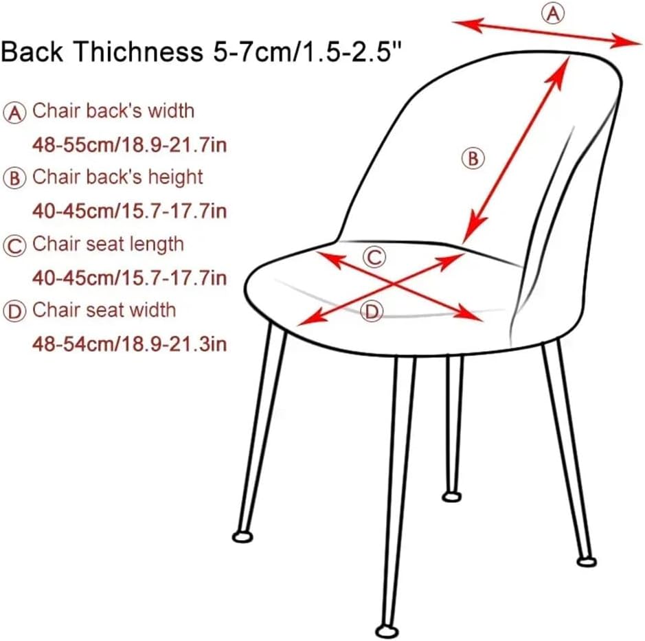 2pcs Soft Velvet Chair Cover Low Back Duckbill Chair Slipcover Elastic Curved Thick Dining Room Seat Covers for Kitchen Hotel