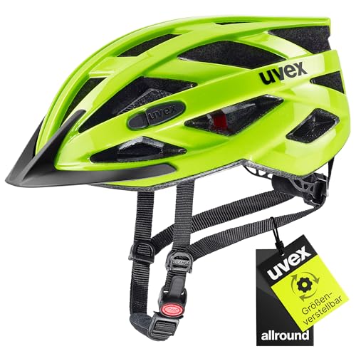 uvex i-vo 3D - Leichter Allround-Helm für Damen und Herren - individuelle Größenanpassung - neon Yellow - 52-57 cm