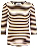 Dieses gestreifte Top aus der Esprit Maternity Kollektion hat einen Rundhalsausschnitt, Dreiviertelärmel und lässt sich leicht kombinieren