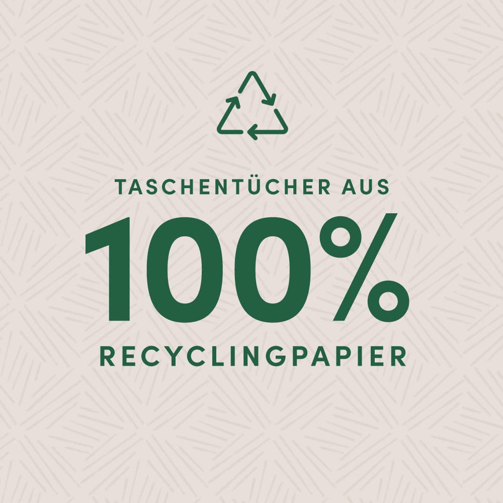 Amazon Aware 4-lagig Taschentücher - Hergestellt aus 100% recyceltem Papier, 1500 Stück, 15 Packungen mit 100