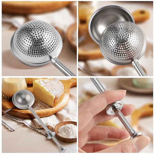 image for Vriysei Flour Duster for Baking, 1 PCS Flour Sifter for Baking Powdere