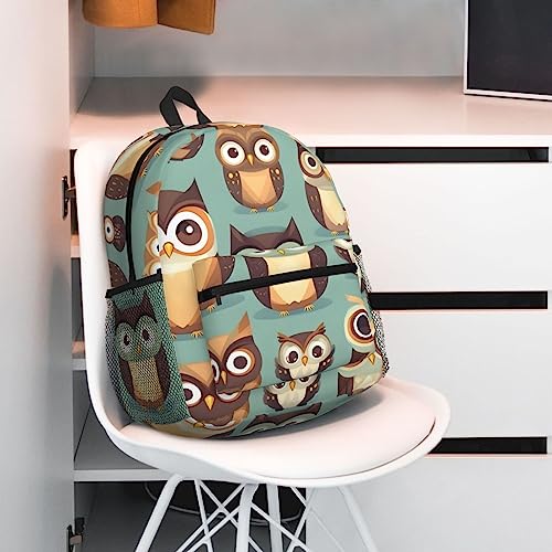Mochila para laptop de 15.7 pulgadas EdWal con diseño de búhos negros 7