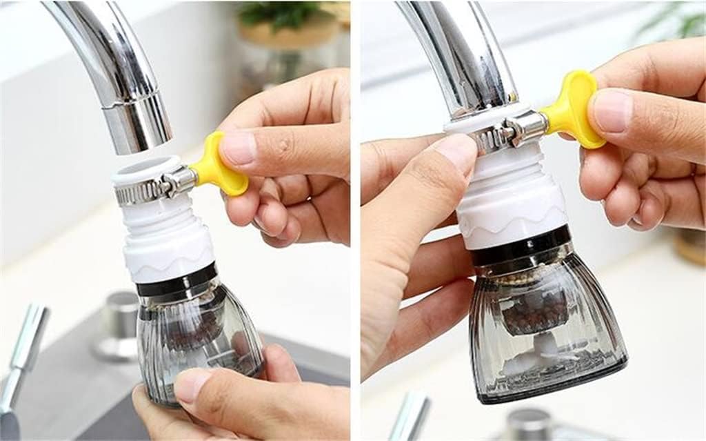 360 Degree Swivel Faucet Extender Adapter Universal Faucet Sprayer Nozzle Retractable Faucet Extender(D)