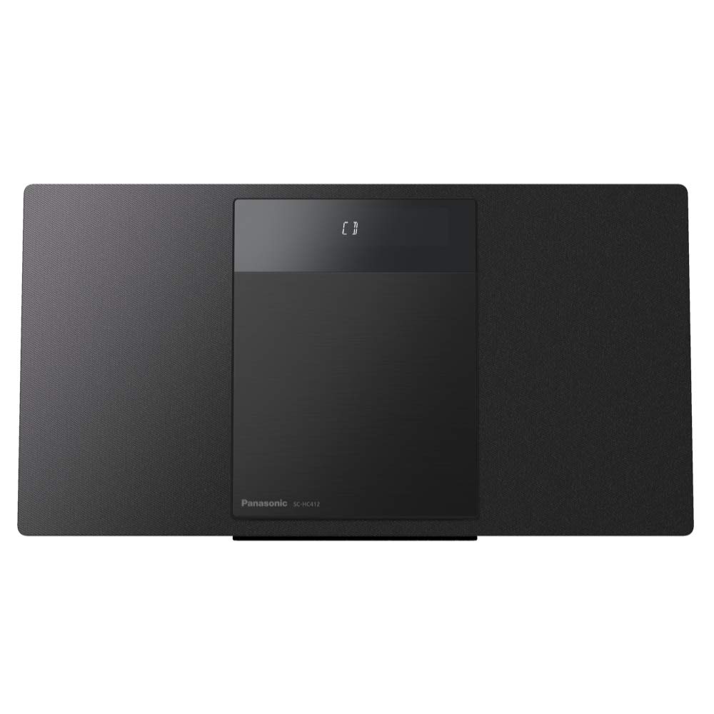 Panasonic SC-​HC412EG-​K Sistema Hi-​Fi Micro Compatto Multisorgente, CD, Bluetooth, FM Radio, DAB+, AUX-​IN Autoplay, USB, Space Tune, LincsD-​Amp, Alta Qualità Audio, Montabile a Parete, Nero