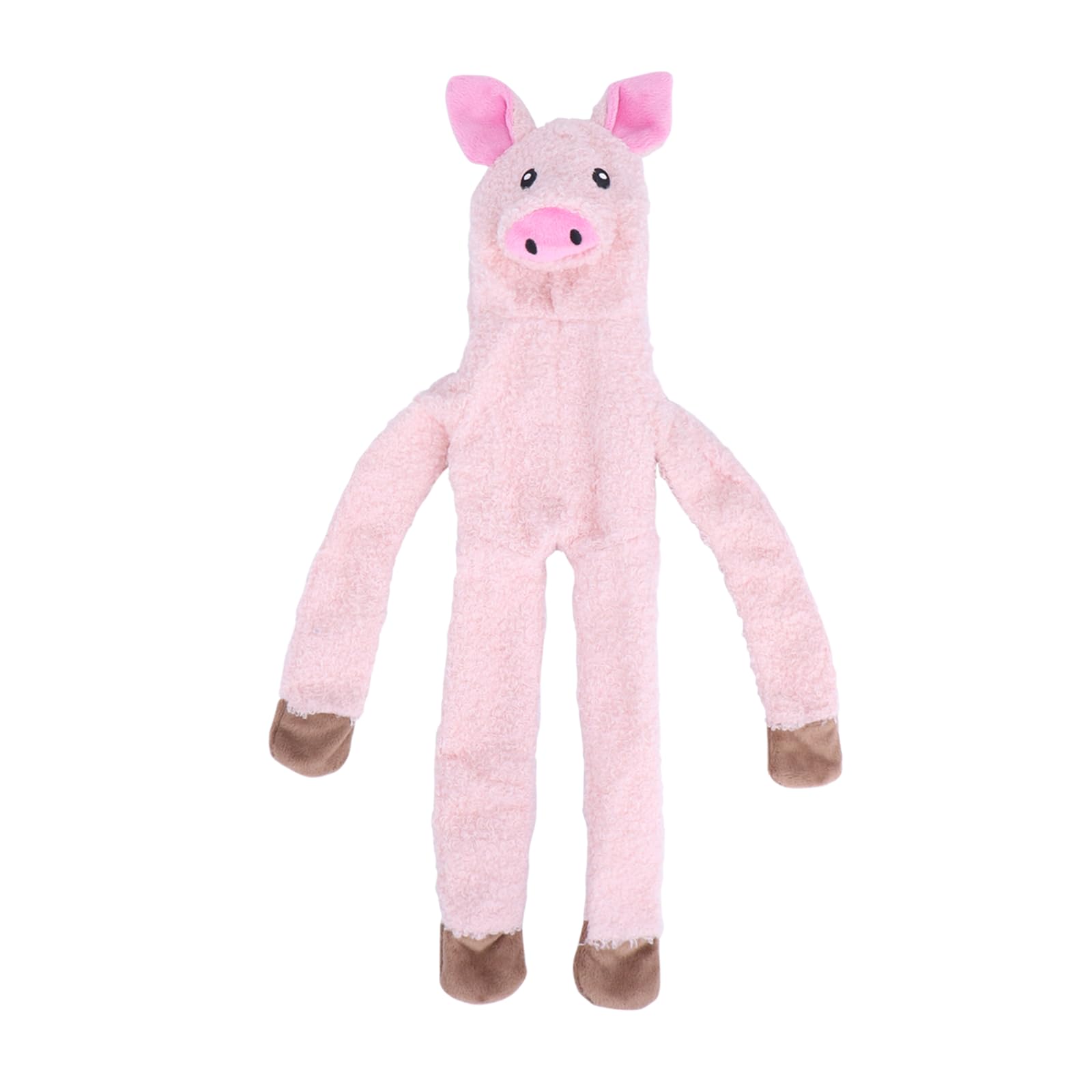 CHAWONER Dog Squeaky Toys,No Stuffing Pig Crinkle Plush Chew Toy,Interactive Tug of War for Boredom Relief,Durable Soft Dog Toys for Puppy Small Medium Large Dogs Birthday