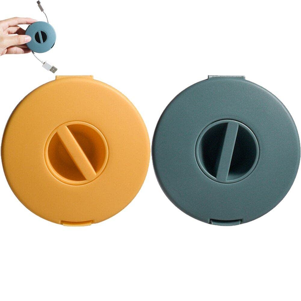Dinntty Cable Management Compact Cord Organizer Portable Cable Winder Phone Stand Earphone Cord Organizer Cable Reel