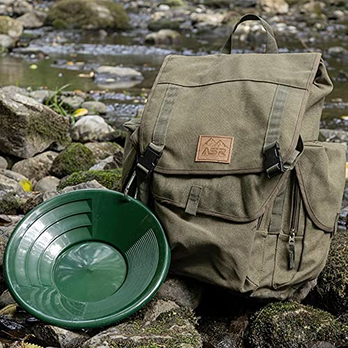 Asr Outdoor Gold Panning Kit Gold Rush Prospecting Tools Accessories 10Pc - Green #TOP3