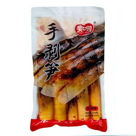 Spicy hand peeled bamboo shoots 500/bagspicy strips,Pickled pepper bamboo shoots,fresh bamboo shoots sour bamboo shoots,delicious snacks latiao,Side dish (Pickled Pepper Flavor,1bag)